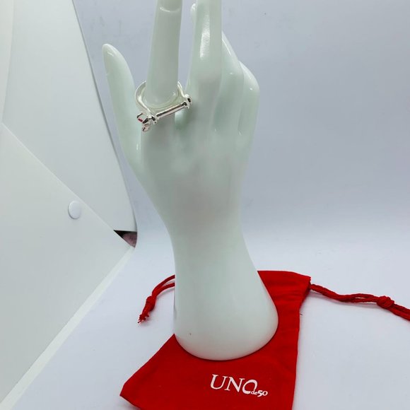 UNO de 50 Ring PICK 1 RING Reward Ring Unisex Ring Jewelry Silver-Plated Metal - Picture 1 of 10